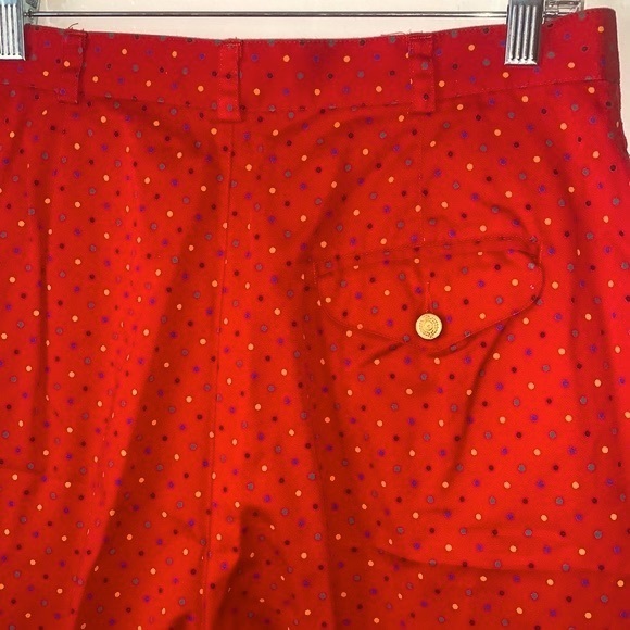 VINTAGE LIZ CLAIBORNE LIZSPORT HIGH WAIST POLKA DOT SHORTS - Picture 6 of 15